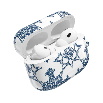 AirPods Case — Blue Floral Porcelain Pattern Protective Cover - DIGITAL X