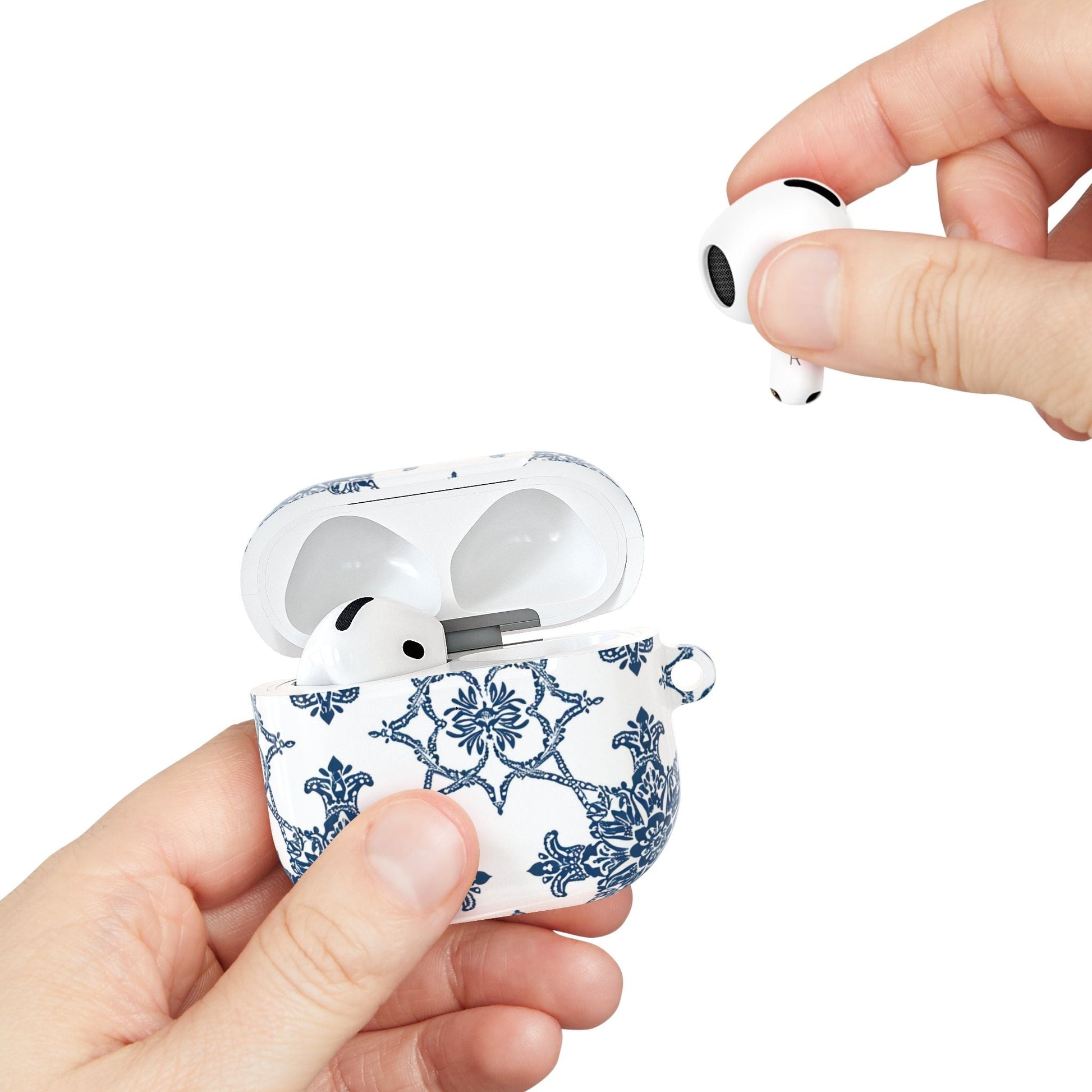 AirPods Case — Blue Floral Porcelain Pattern Protective Cover - DIGITAL X