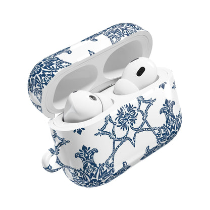 AirPods Case — Blue Floral Porcelain Pattern Protective Cover - DIGITAL X