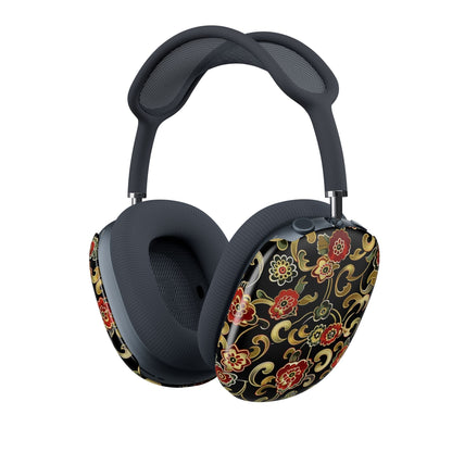 AirPods Max Case — Black & Gold Floral Baroque Protective Cover - DIGITAL X
