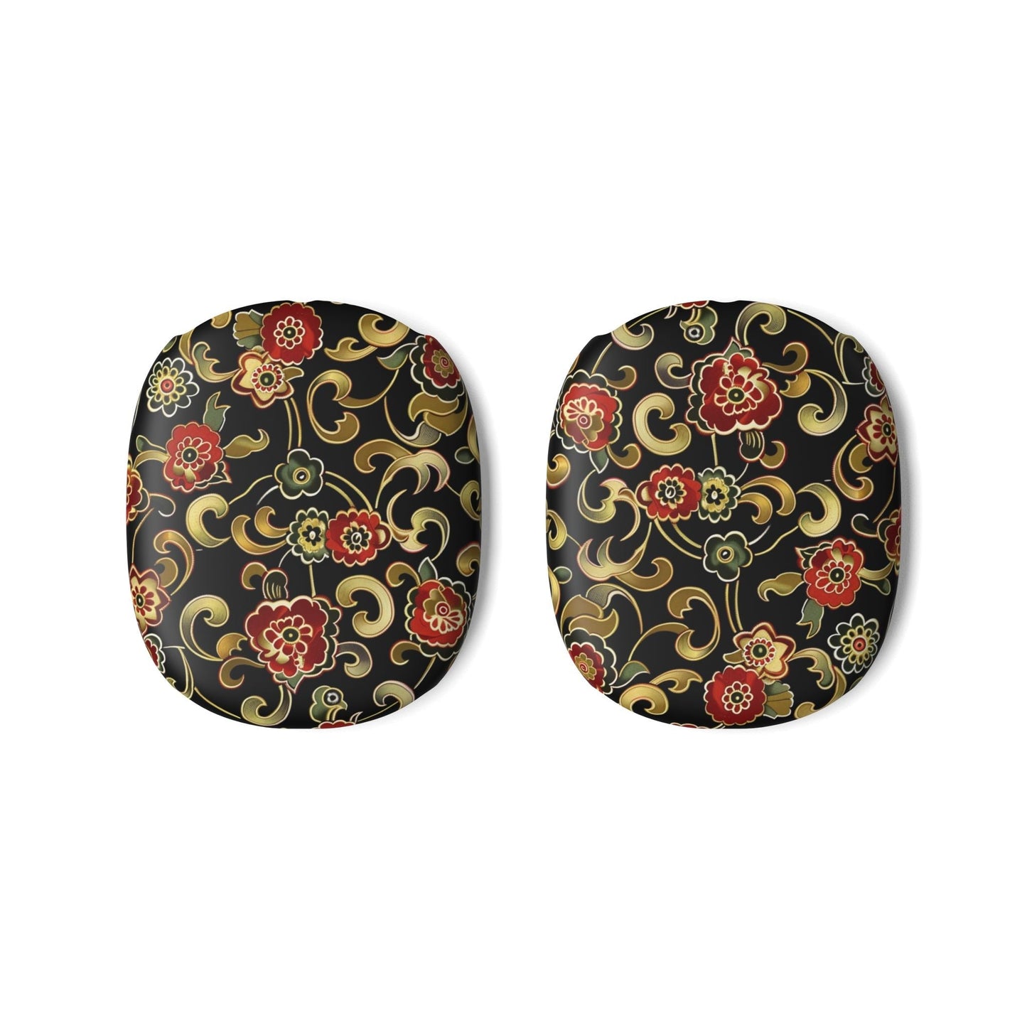 AirPods Max Case — Black & Gold Floral Baroque Protective Cover - DIGITAL X