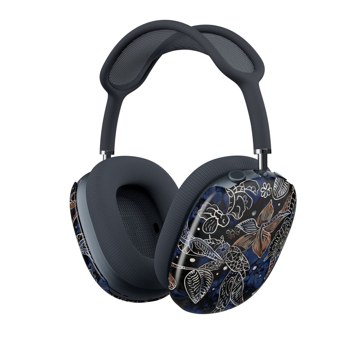 AirPods Max Case — Navy Floral Koi Pattern Protective Covers - DIGITAL X