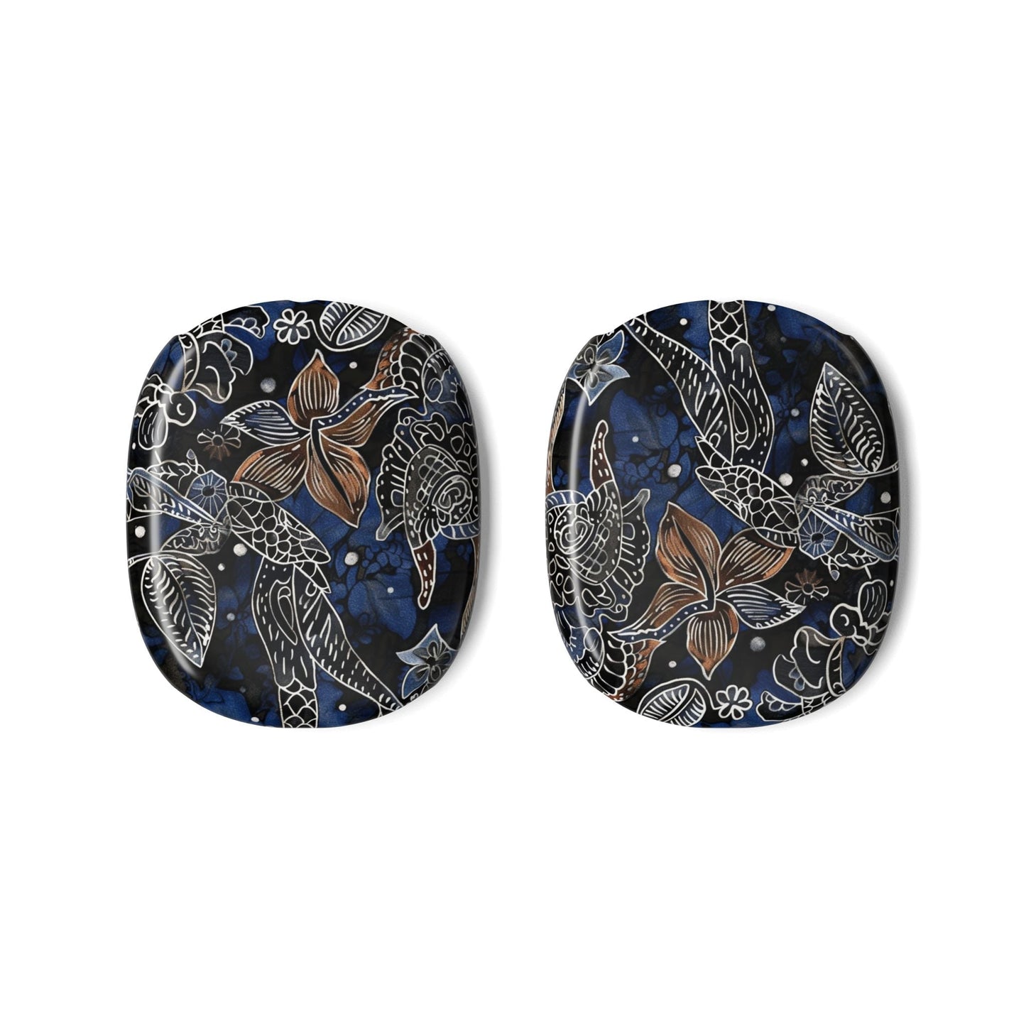 AirPods Max Case — Navy Floral Koi Pattern Protective Covers - DIGITAL X