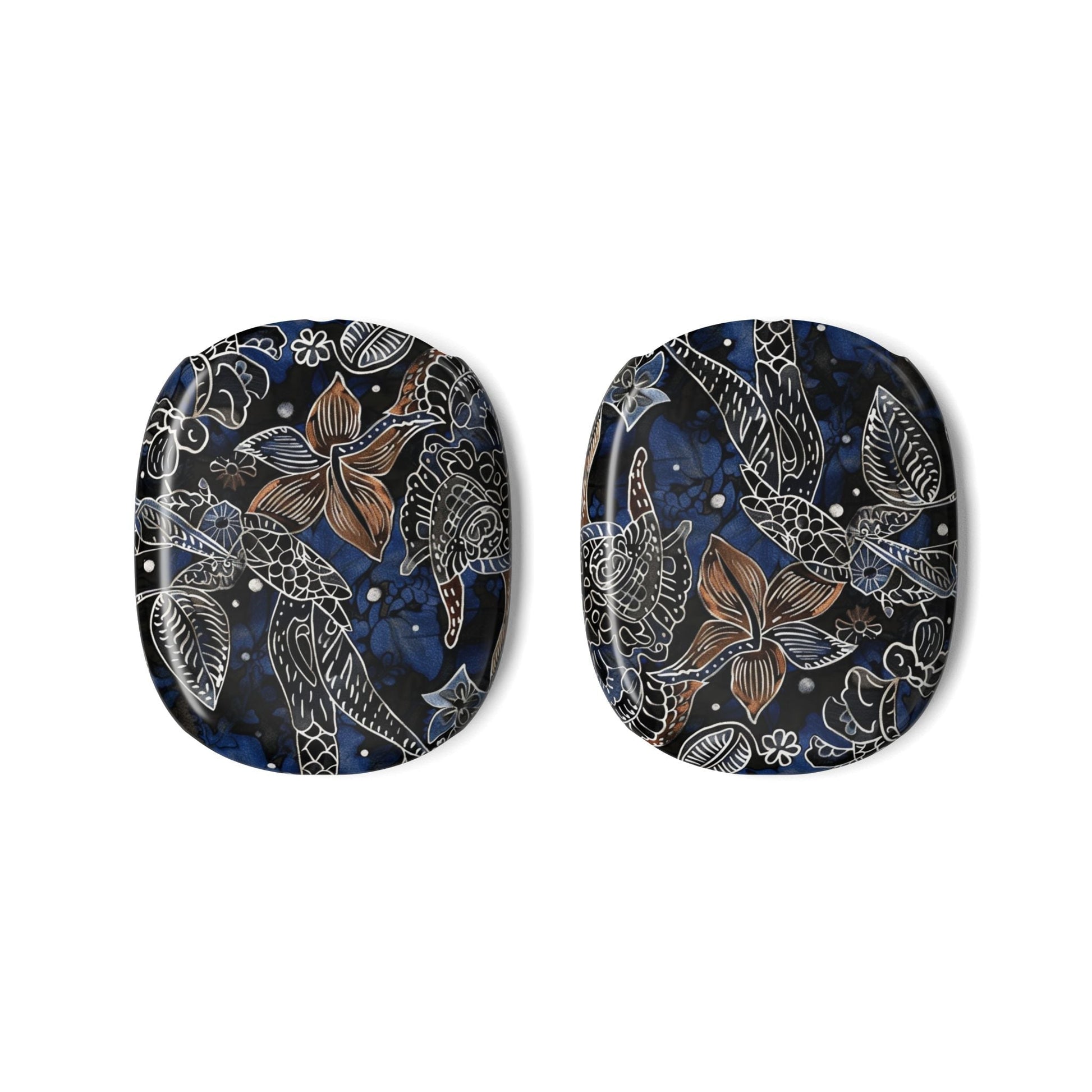 AirPods Max Case — Navy Floral Koi Pattern Protective Covers - DIGITAL X