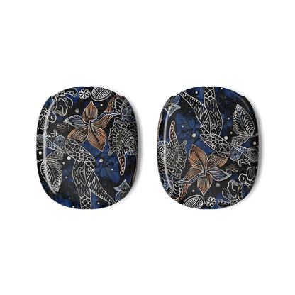 AirPods Max Case — Navy Floral Koi Pattern Protective Covers - DIGITAL X