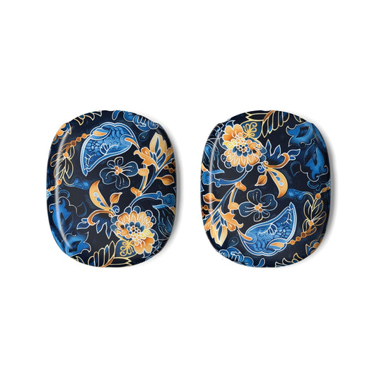 AirPods Max Protective Case — Blue Floral Paisley Print - DIGITAL X