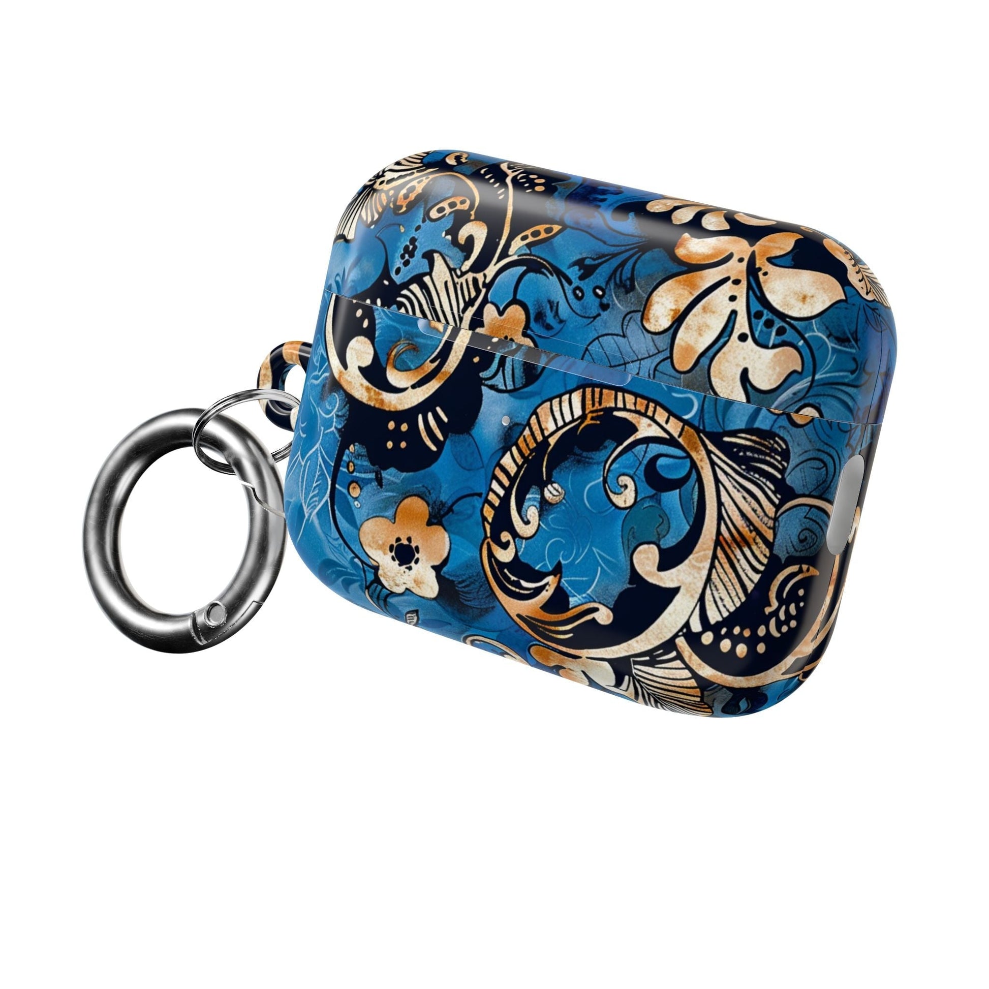 Baroque Blue Floral AirPod Case — Decorative Protective Cover - DIGITAL X