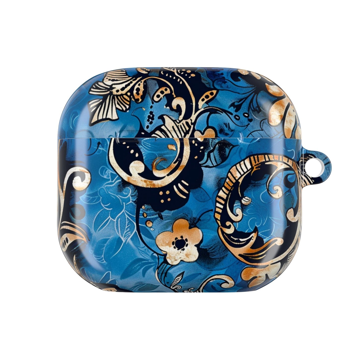 Baroque Blue Floral AirPod Case — Decorative Protective Cover - DIGITAL X