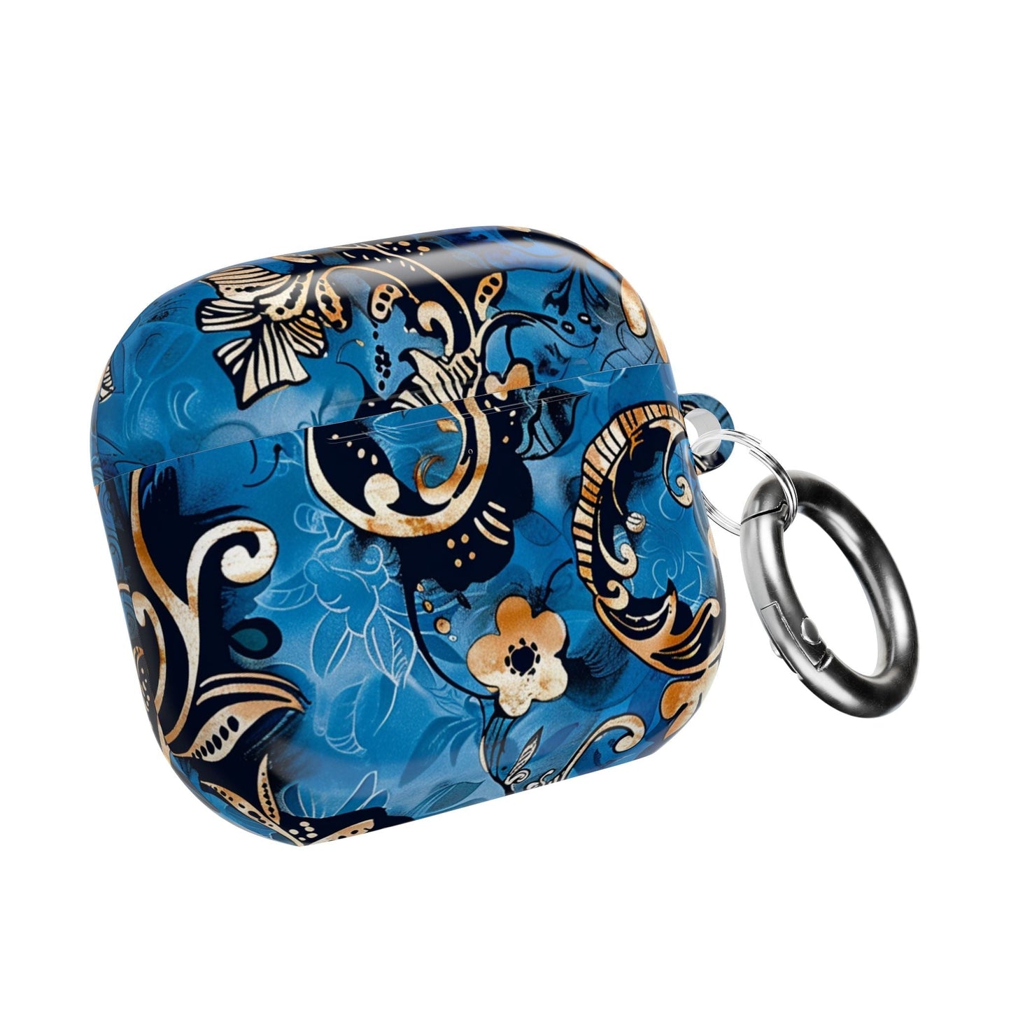 Baroque Blue Floral AirPod Case — Decorative Protective Cover - DIGITAL X