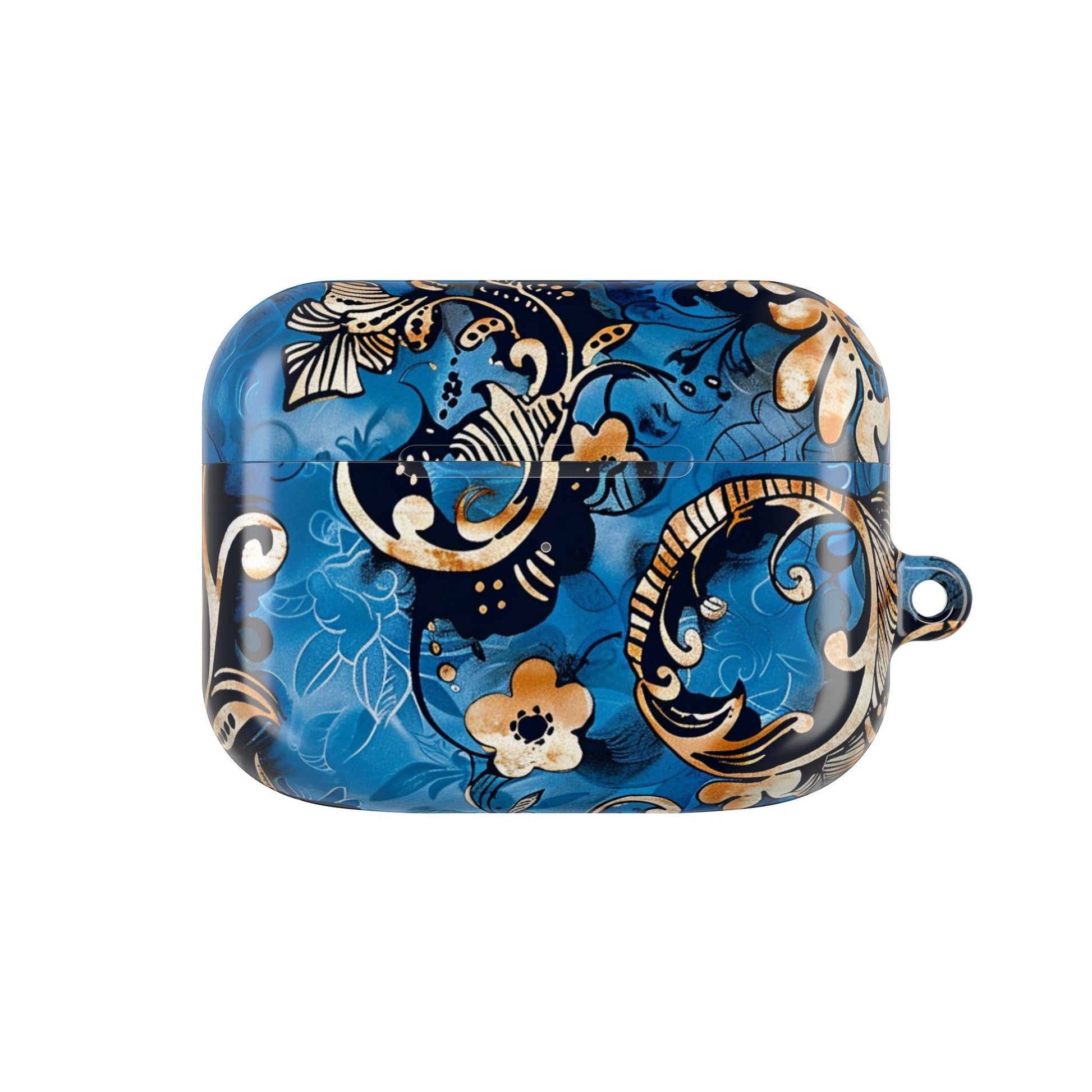 Baroque Blue Floral AirPod Case — Decorative Protective Cover - DIGITAL X