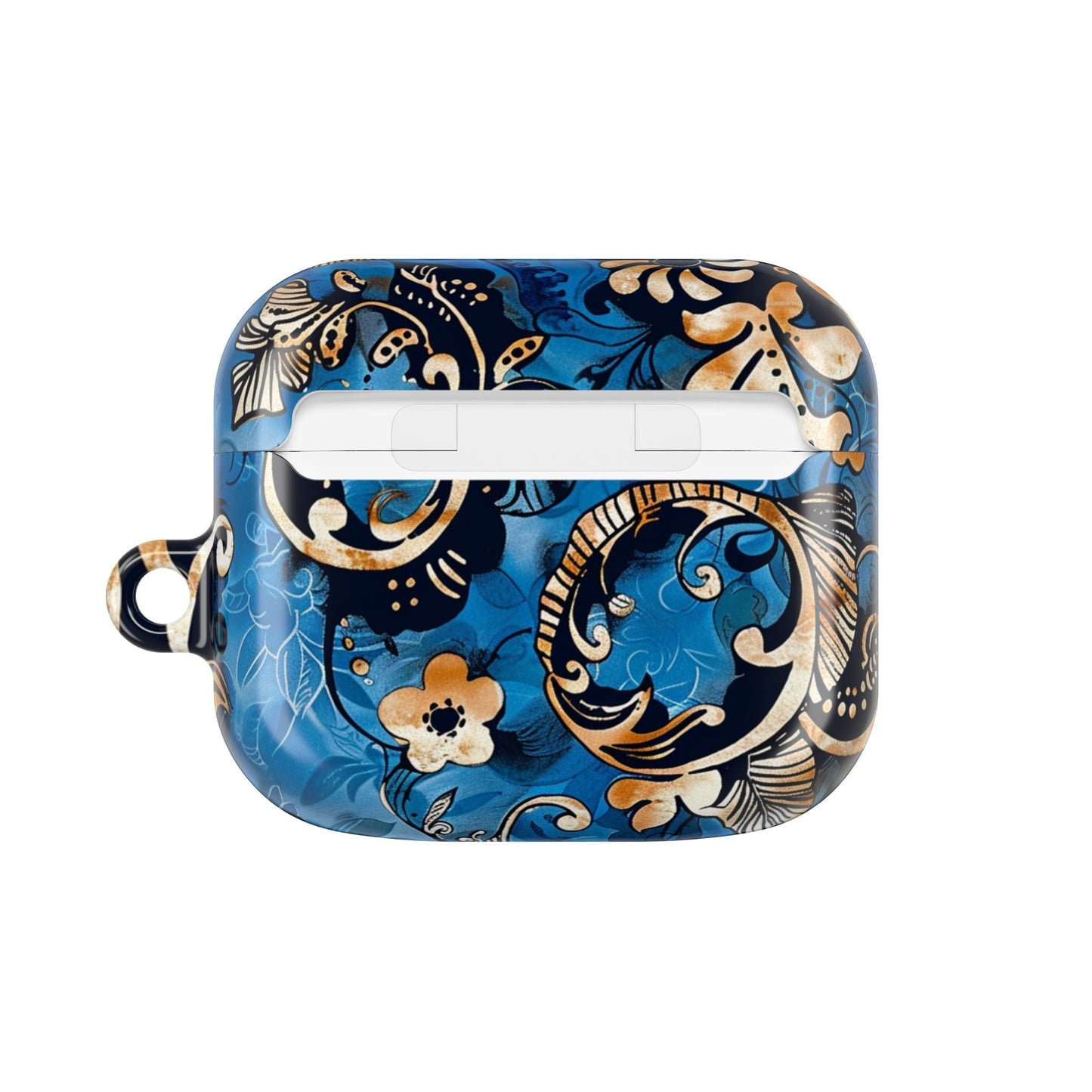 Baroque Blue Floral AirPod Case — Decorative Protective Cover - DIGITAL X