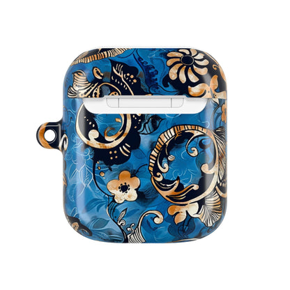 Baroque Blue Floral AirPod Case — Decorative Protective Cover - DIGITAL X