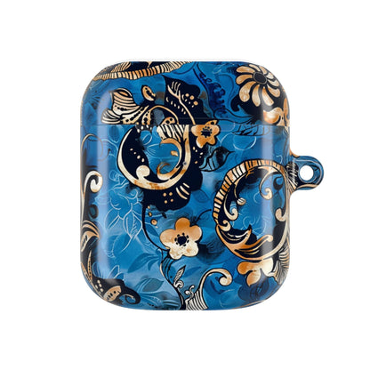 Baroque Blue Floral AirPod Case — Decorative Protective Cover - DIGITAL X