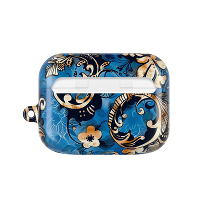 Baroque Blue Floral AirPod Case — Decorative Protective Cover - DIGITAL X