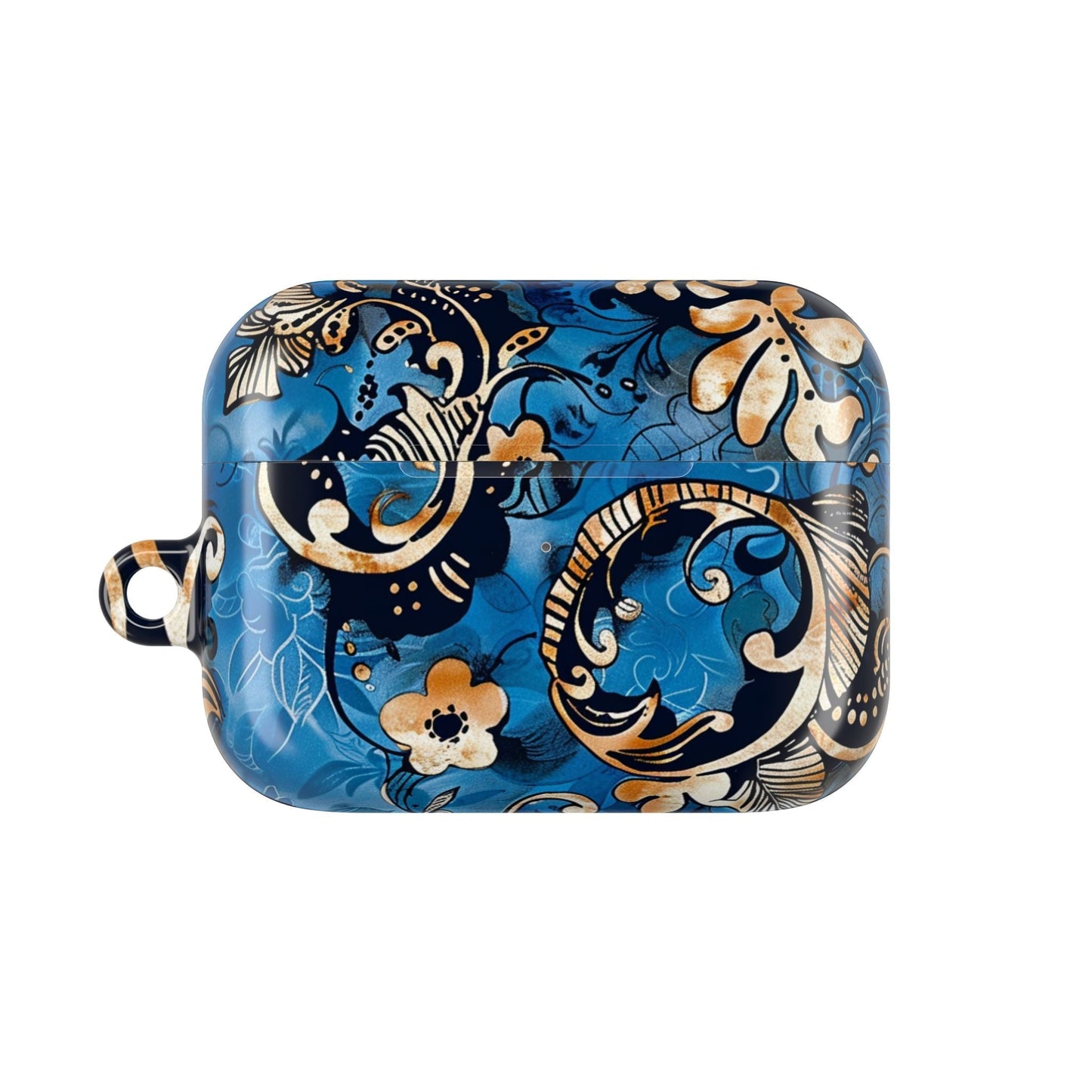 Baroque Blue Floral AirPod Case — Decorative Protective Cover - DIGITAL X