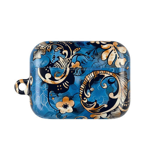 Baroque Blue Floral AirPod Case — Decorative Protective Cover - DIGITAL X