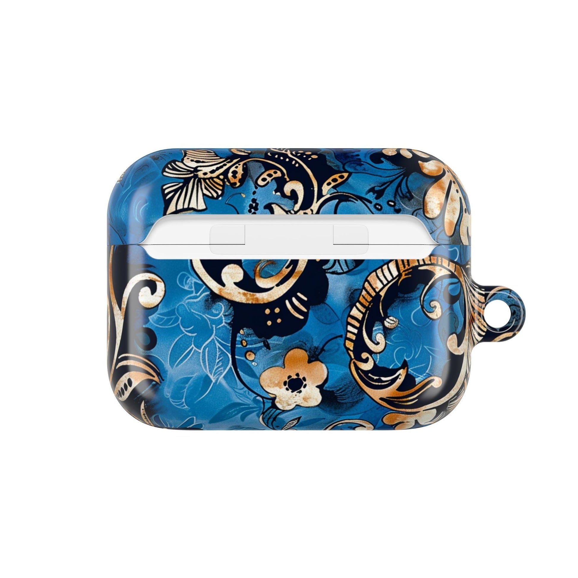 Baroque Blue Floral AirPod Case — Decorative Protective Cover - DIGITAL X