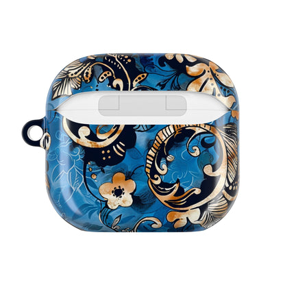 Baroque Blue Floral AirPod Case — Decorative Protective Cover - DIGITAL X