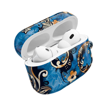 Baroque Blue Floral AirPod Case — Decorative Protective Cover - DIGITAL X