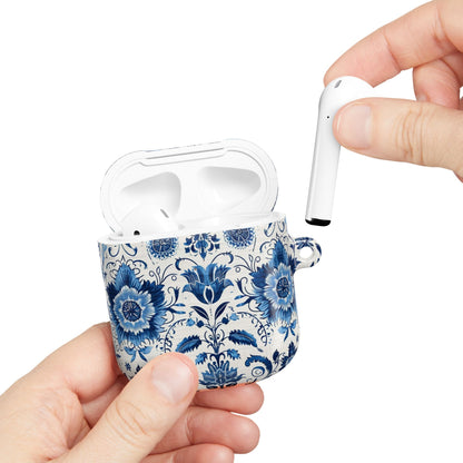 Blue Delft Floral AirPod Case – Ceramic - Inspired Protective Cover - DIGITAL X