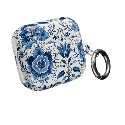 Blue Delft Floral AirPod Case – Ceramic - Inspired Protective Cover - DIGITAL X