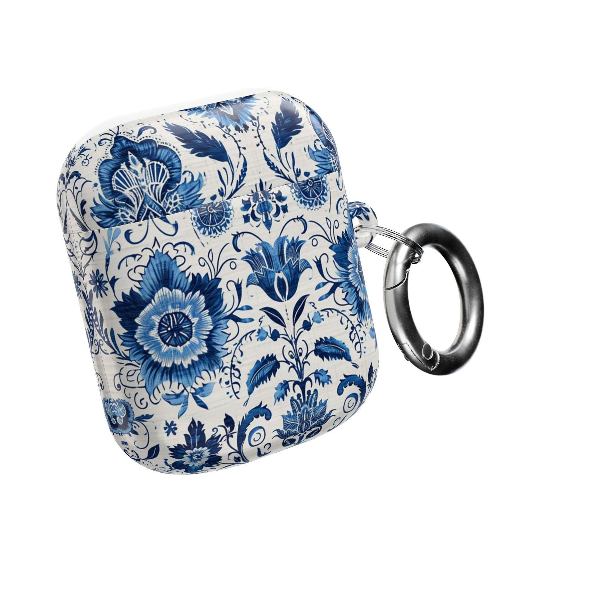 Blue Delft Floral AirPod Case – Ceramic - Inspired Protective Cover - DIGITAL X