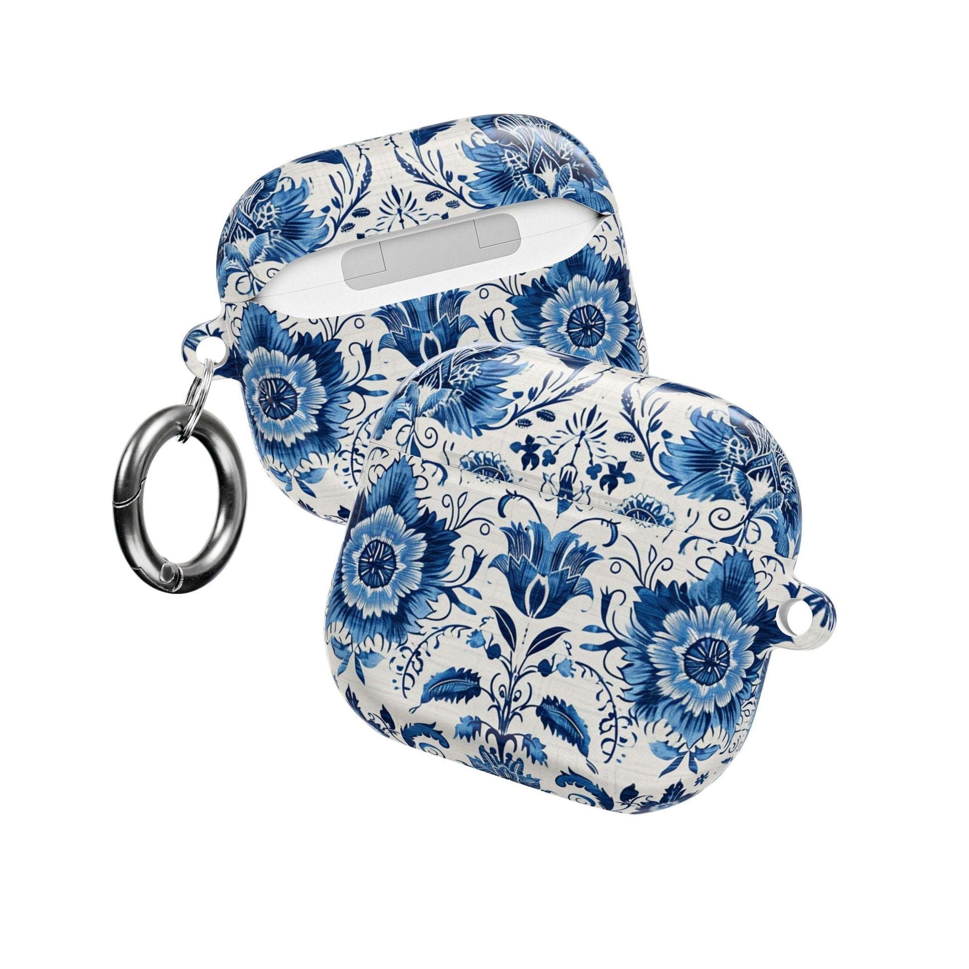 Blue Delft Floral AirPod Case – Ceramic - Inspired Protective Cover - DIGITAL X