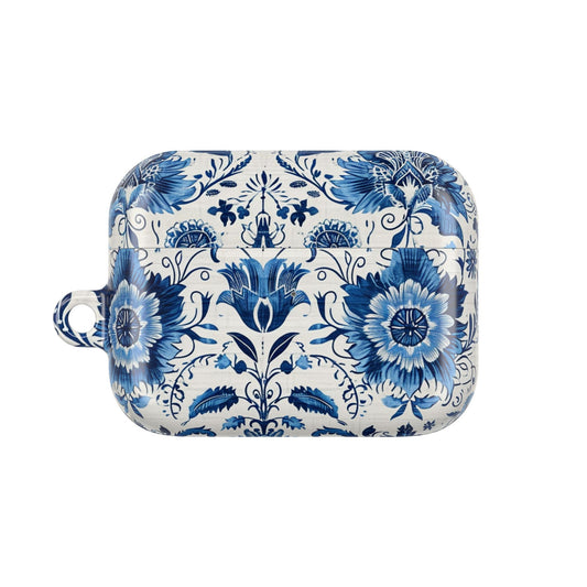 Blue Delft Floral AirPod Case – Ceramic - Inspired Protective Cover - DIGITAL X