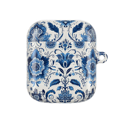 Blue Delft Floral AirPod Case – Ceramic - Inspired Protective Cover - DIGITAL X