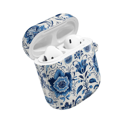 Blue Delft Floral AirPod Case – Ceramic - Inspired Protective Cover - DIGITAL X