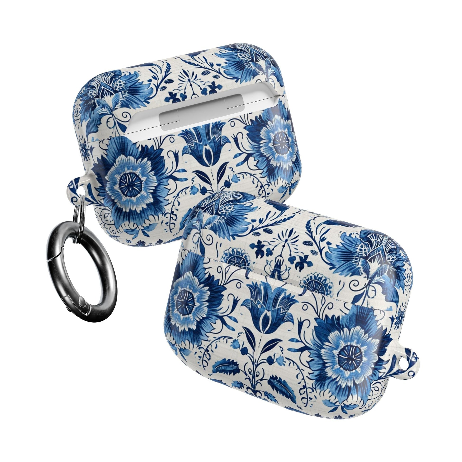 Blue Delft Floral AirPod Case – Ceramic - Inspired Protective Cover - DIGITAL X