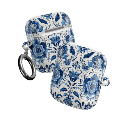 Blue Delft Floral AirPod Case – Ceramic - Inspired Protective Cover - DIGITAL X