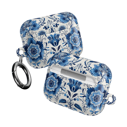 Blue Delft Floral AirPod Case – Ceramic - Inspired Protective Cover - DIGITAL X