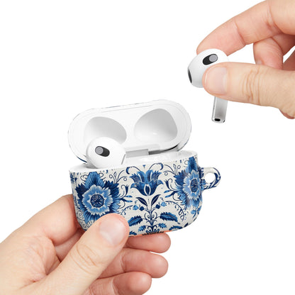Blue Delft Floral AirPod Case – Ceramic - Inspired Protective Cover - DIGITAL X