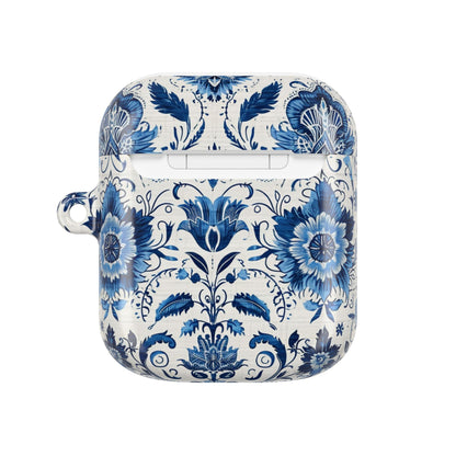 Blue Delft Floral AirPod Case – Ceramic - Inspired Protective Cover - DIGITAL X