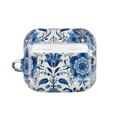Blue Delft Floral AirPod Case – Ceramic - Inspired Protective Cover - DIGITAL X