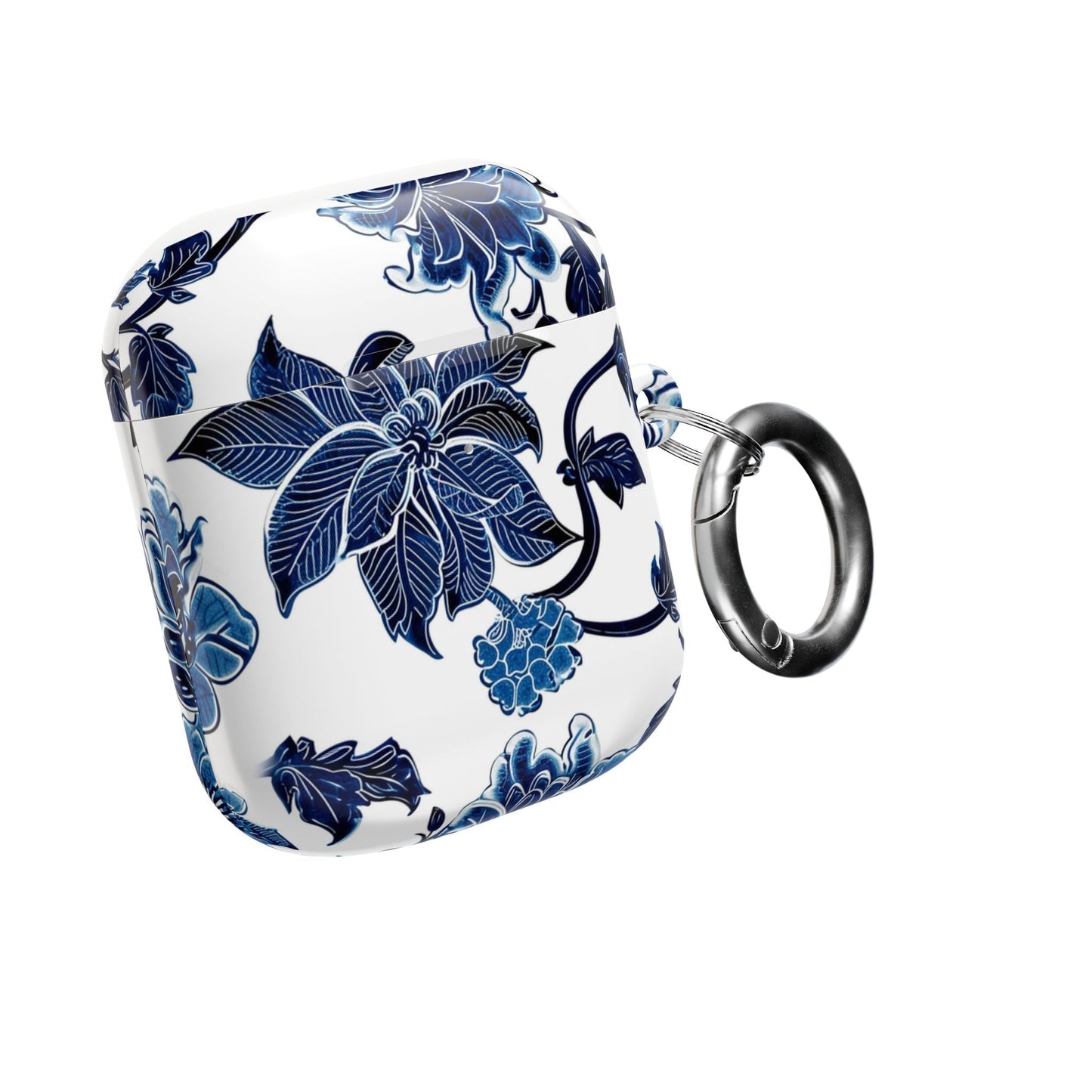 Blue Floral AirPod Case — Elegant Porcelain - Inspired Protective Case - DIGITAL X