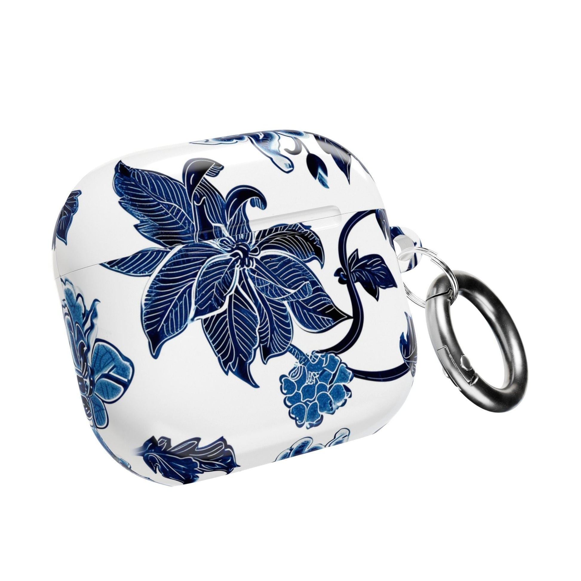Blue Floral AirPod Case — Elegant Porcelain - Inspired Protective Case - DIGITAL X