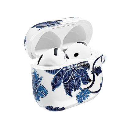 Blue Floral AirPod Case — Elegant Porcelain - Inspired Protective Case - DIGITAL X