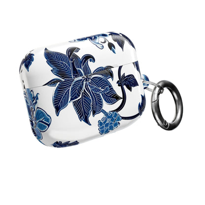 Blue Floral AirPod Case — Elegant Porcelain - Inspired Protective Case - DIGITAL X