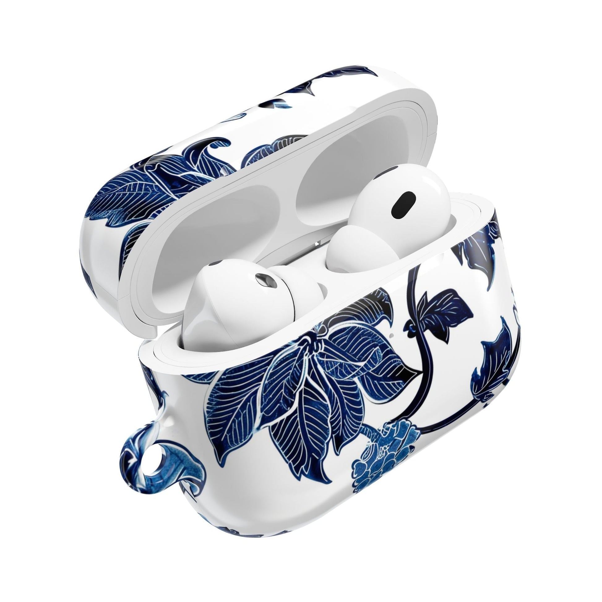 Blue Floral AirPod Case — Elegant Porcelain - Inspired Protective Case - DIGITAL X