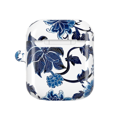 Blue Floral AirPod Case — Elegant Porcelain - Inspired Protective Case - DIGITAL X