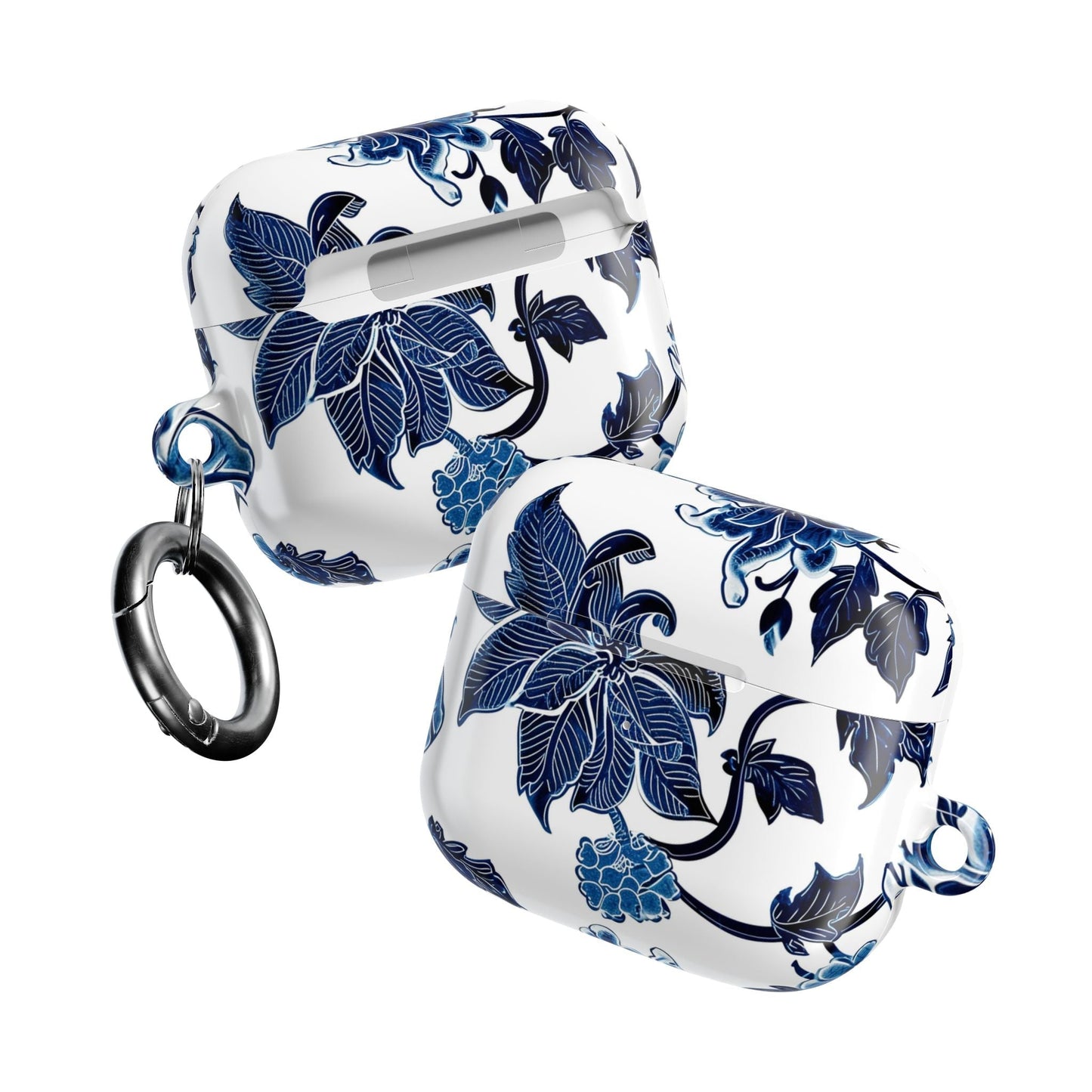 Blue Floral AirPod Case — Elegant Porcelain - Inspired Protective Case - DIGITAL X