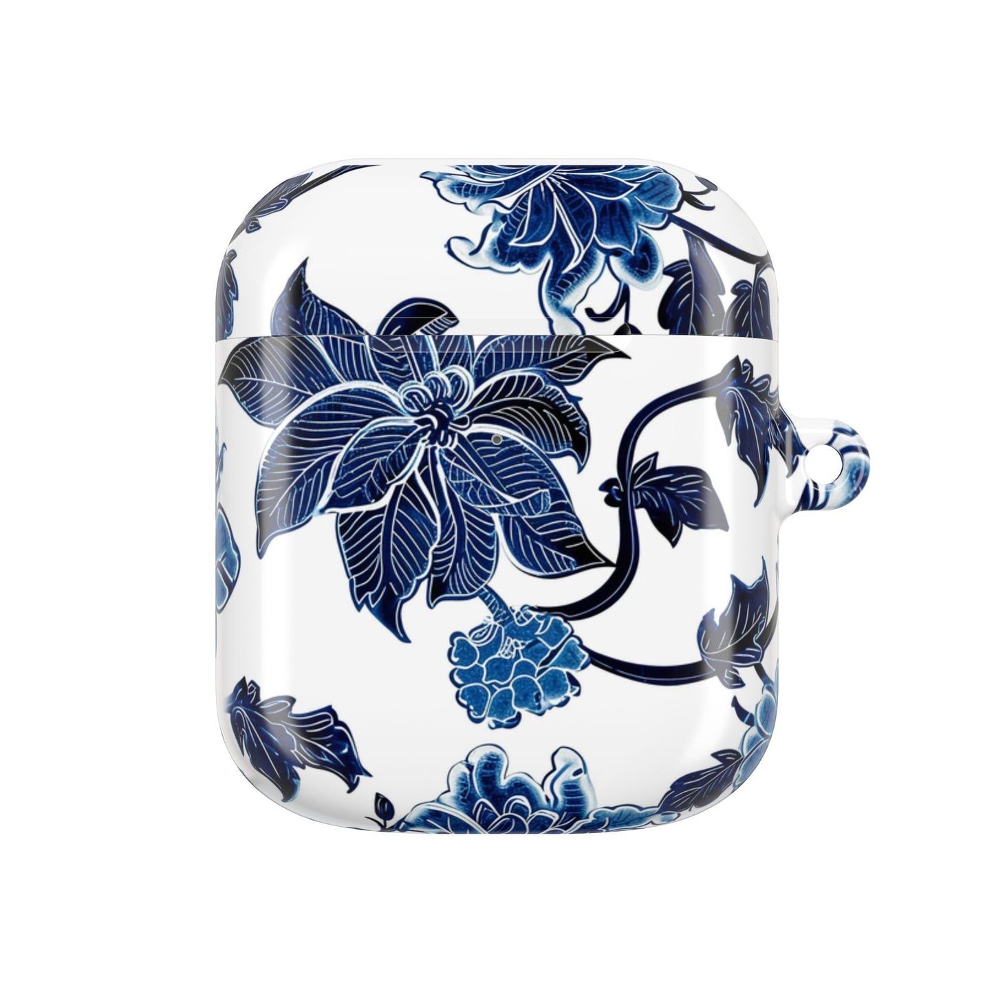 Blue Floral AirPod Case — Elegant Porcelain - Inspired Protective Case - DIGITAL X