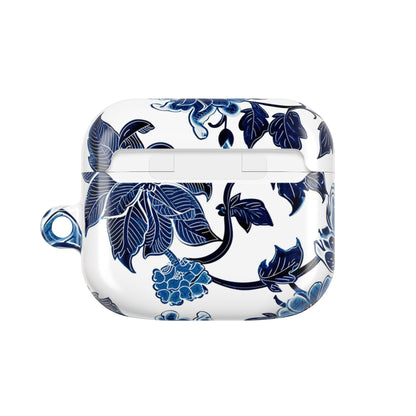 Blue Floral AirPod Case — Elegant Porcelain - Inspired Protective Case - DIGITAL X