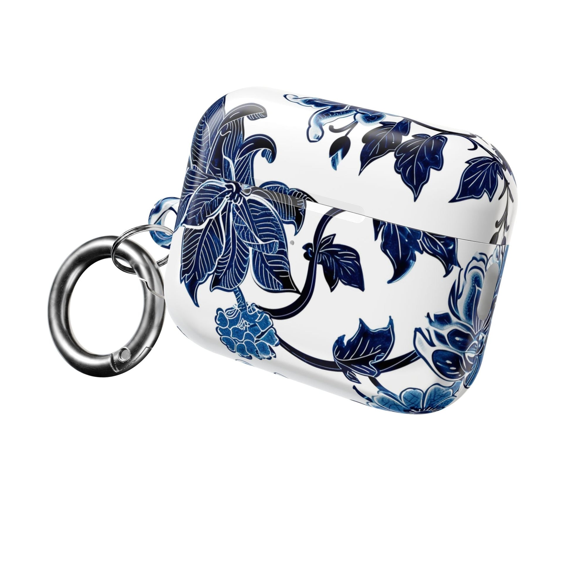 Blue Floral AirPod Case — Elegant Porcelain - Inspired Protective Case - DIGITAL X