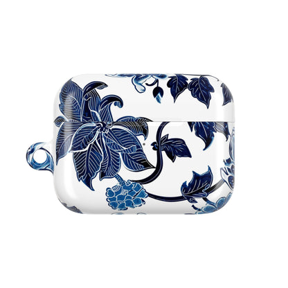 Blue Floral AirPod Case — Elegant Porcelain - Inspired Protective Case - DIGITAL X