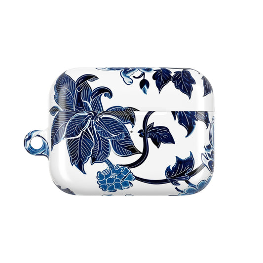 Blue Floral AirPod Case — Elegant Porcelain - Inspired Protective Case - DIGITAL X