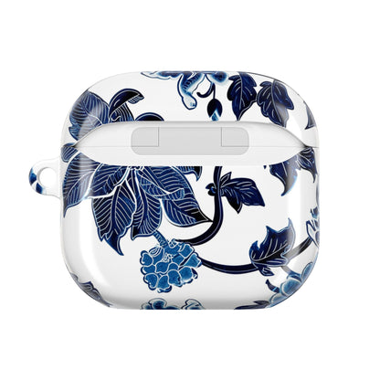 Blue Floral AirPod Case — Elegant Porcelain - Inspired Protective Case - DIGITAL X