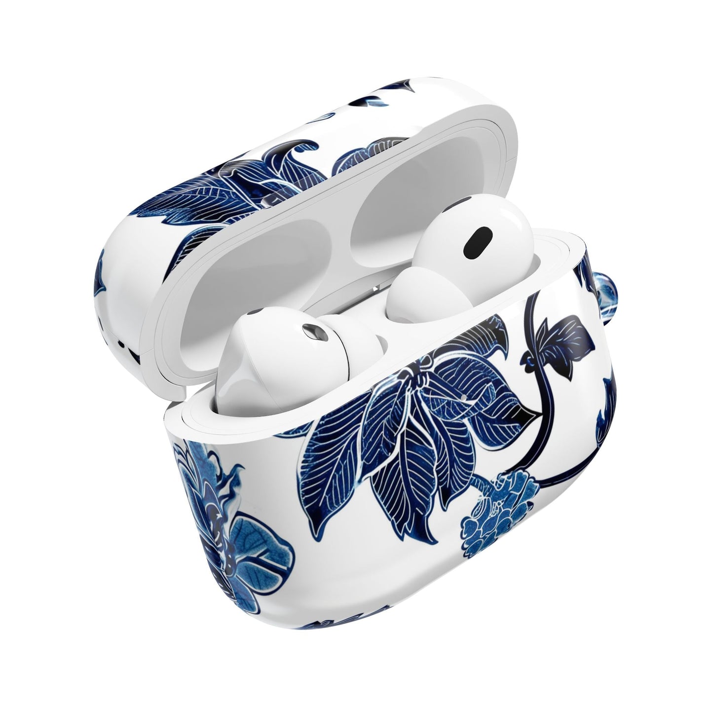 Blue Floral AirPod Case — Elegant Porcelain - Inspired Protective Case - DIGITAL X